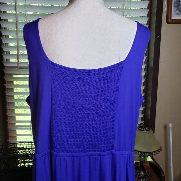 Jason Wu Cobalt Blue Tank Maxi Dress womens plus 1x Sleeveless Summer Casual - Picture 5 of 9